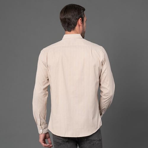 Image of Red Tape Striped Regular Fit Shirt For Men | Comfortable & Stylish