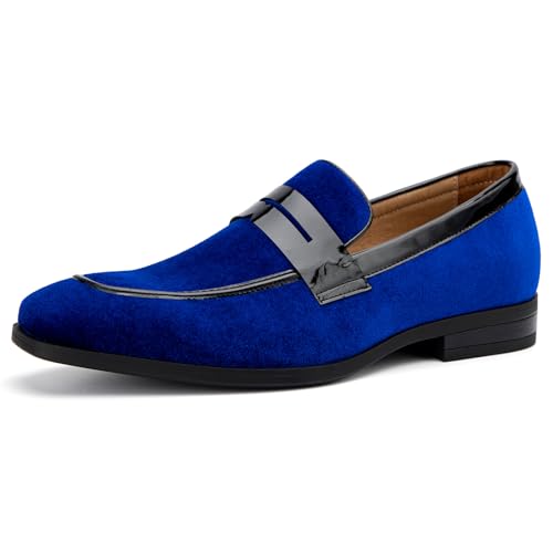 JITAI Velvet Loafers Blue