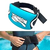 YUJHON Swim Belt for Adults,Water Aerobics Belt with Hook and Loop Strip,3-Section EPE Water Exercise Belt for Aqua Jogging,Adjustable Flotation Belt with Zippered Pocket