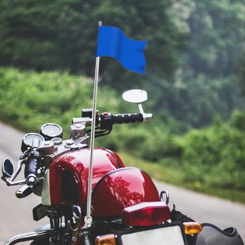 Mât de drapeau rétractable pour moto : fixez votre bannière en toute sécurité