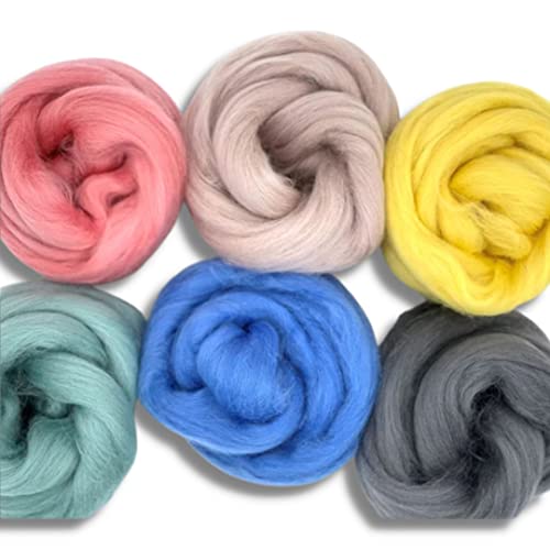 Image of Revolution Fibers Dyed Wool Roving Top | Corriedale Collection of Unspun Fiber | Perfect for Hand Spinning, Needle Felting, Weaving and Crafting (Swedish Escape)
