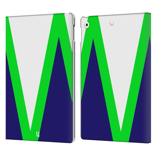 Étui portefeuille iPad 10.2 Apple en cuir avec blocs de couleur col V