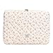 CHAMAIR Puffy Laptop Case 13 Inch Floral Quilted Sleeve - Cute Notebook Cover Aesthetic Macbook Case 12'' 13'' (Pink 13in)