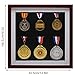 HAIZIMI Marathon Medal Display Frame-Medal Display Case-Military Medal Display Cabinet-Marathon Medal Storage BoxFits All Sports Winners, Military Medal Badge Medal (PO6)