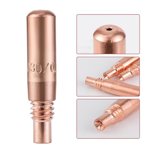 Image of MIG Welding Contact Tips .030 inch(0.8mm) for Miller MDX Series MIG Gun Use with Miller MDX Diffuser D-M100 D-M250 T-M030 (20-PK)