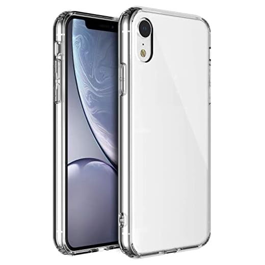 Klar Silikon Hülle für iPhone XR (6.1) Transparent Ultra Dünne klare weiche TPU Handyhülle Flexible Crystal Clear Case Cover Bumper Rückseite