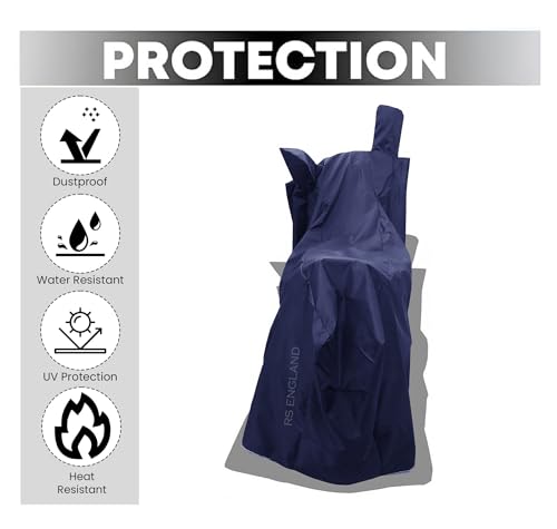 Image of All Season Protection Bike Cover for Hero Xtreme 125 R BS6 Bike Cover with Water-Resistant and Dust Proof Premium 190T Fabric Entire Navy
