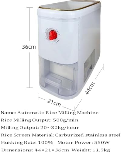 Rice Milling Machine, Fully Automatic 9-Speed Rice Bran Separator, Wheat Dehulling and Hulling Machine for Grains