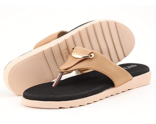 Image of HEALTH FIT Womens Black-Red Extra Soft Ortho Care Diabetic & Orthopedic Slippers / /Doctor Chappal & Flip Flop Footwear with Arch Support