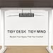 Under Desk Cable Management Tray - No Drill or Screw Mount Option, Heavy Duty Metal Cord Organizer Rack, Power Strip Holder for Office & Home