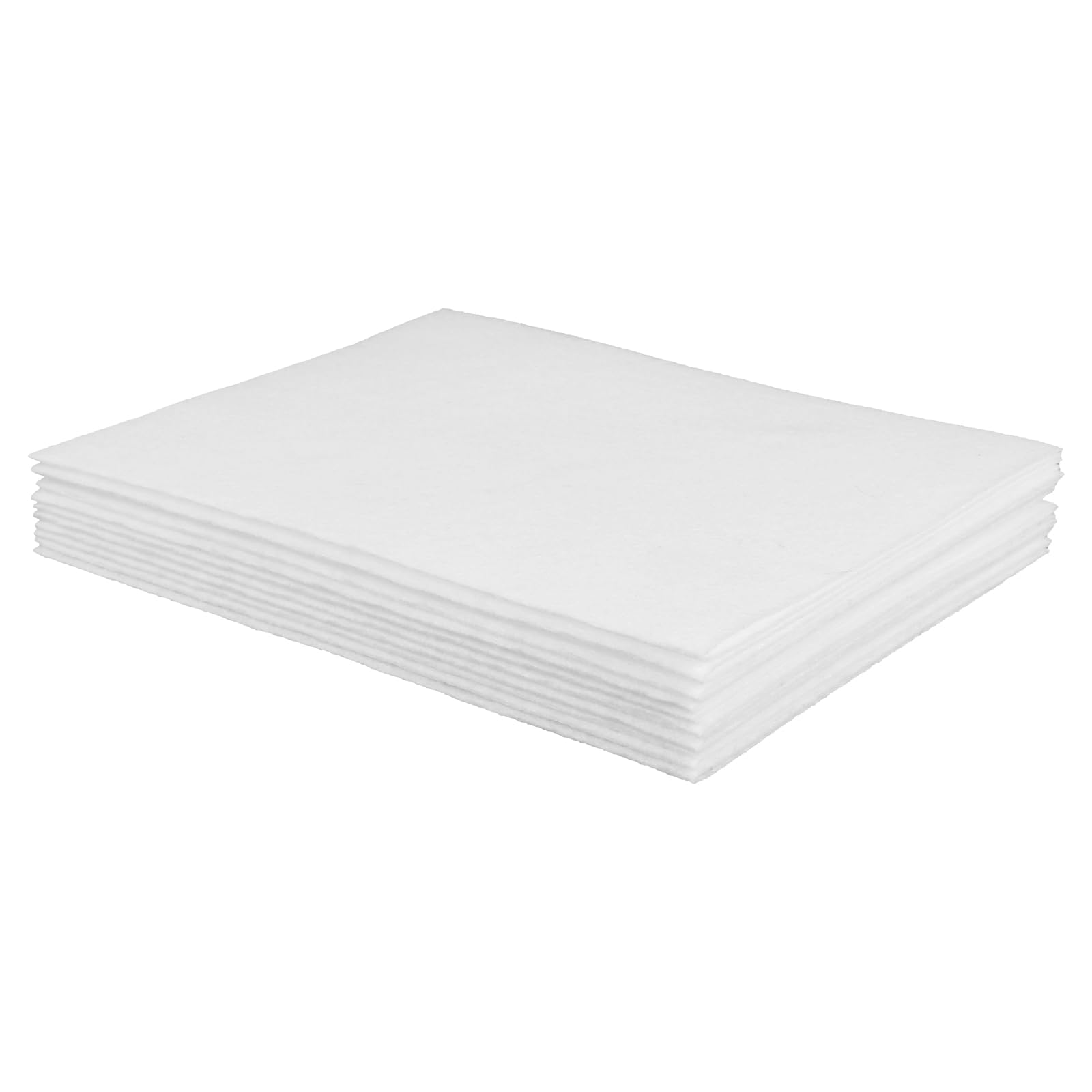 Netuno 10x tissu en feutre blanc A4 1mm feuille de feutrine pour décoration bric