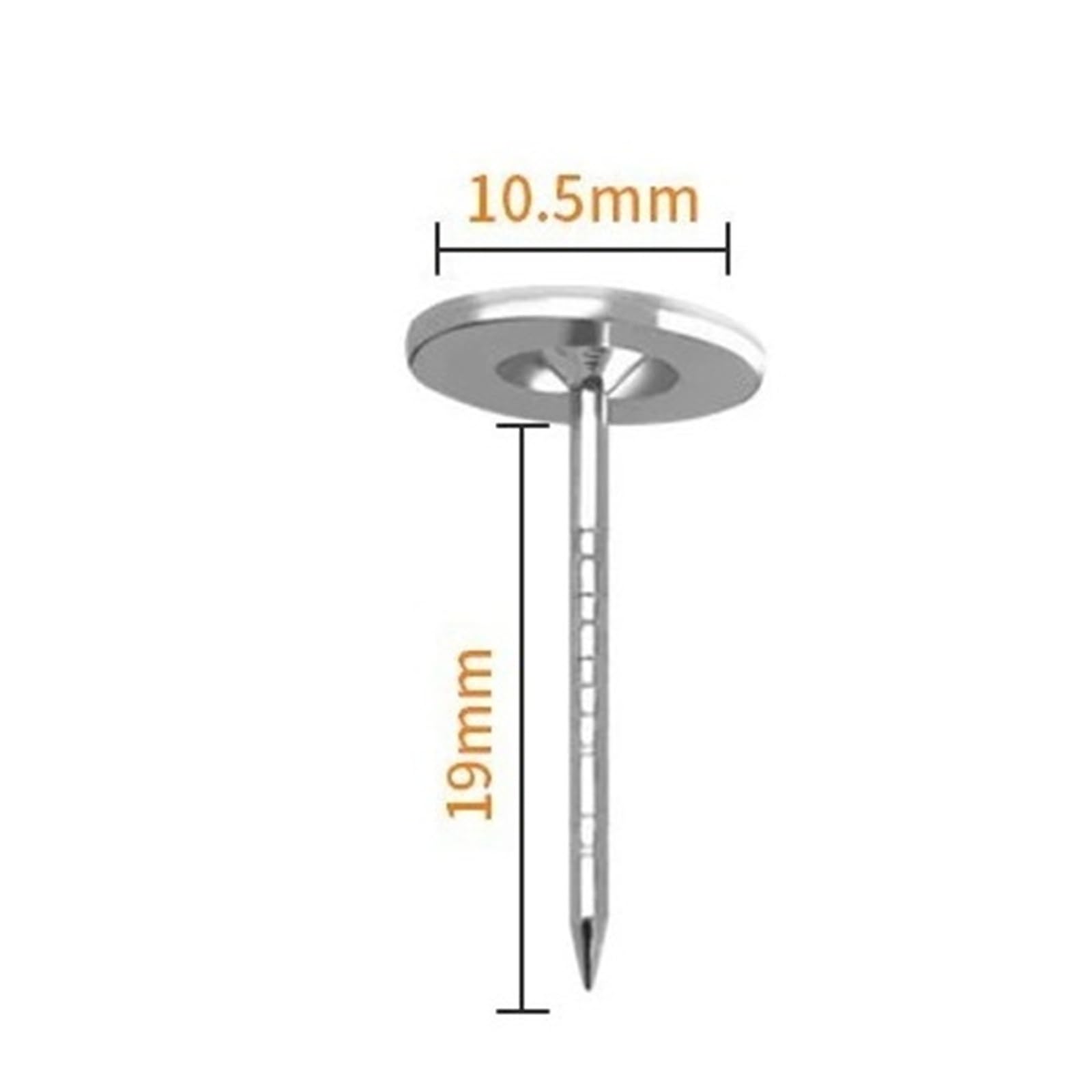 Puntine Testa Piatta In Lega 1000 pz Parti del Sistema di Sicurezza Perni for etichette rigide 16mm/19mm Spille for sicurezza antifurto for supermercati Chiodo piatto(19MM)