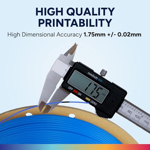 Image of OVERTURE Easy PLA 1.75mm 3D Printer Filament, 1kg PLA Cardboard Spool (2.2lbs), Dimensional Accuracy + /- 0.02mm, Fit Most FDM Printer (Easy Digital Blue)