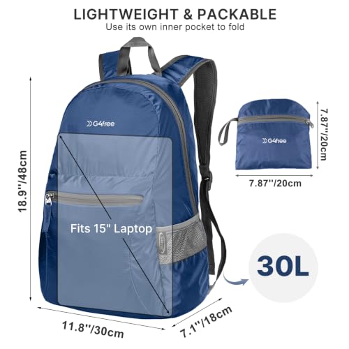 Image of G4Free 30L Packable Travel Hiking Backpack for Men Women
