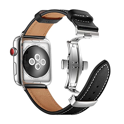 For Apple watch 10 バンド 本革 Dバックル 45mm 41mm アップルウォッチバンド 44mm 40mm 49mm iWatchバンド レザー apple watch series 10 9 8 7 6 5 4 3 2 1 SE
