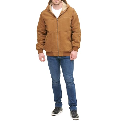 Image of Levi's Men's Workwear Cotton Canvas Hooded Bomber Jacket