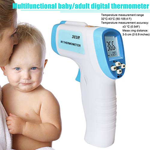 ALEXTREME Baby Thermometer Forehead Digital Infrared Thermometer Body Temporal Basal Temperature Measurement Tool for Fever, for Kids, Children, Adults, Infants, Toddlers, New Version (E)