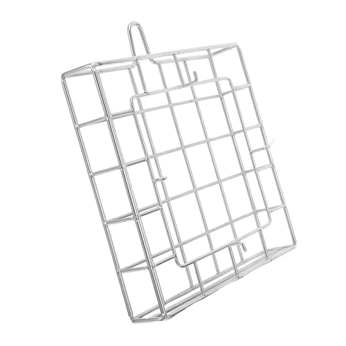 housoutil porta piante da parete e design artistico argento in acciaio inossidabile telaio moderno cesto appeso per felci e piante epifite, e casa