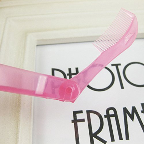 Frcolor 4 Pcs Folding 2 In 1 Eyelash Brush Eyebrow Comb Makeup Tools (Random Color) #TOP7