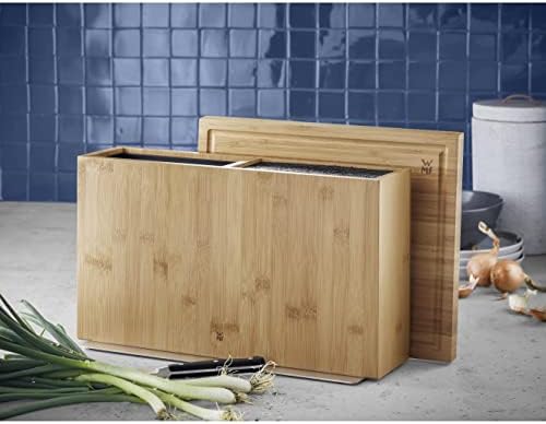 WMF 3in1 All-in-one Block, Messerblock unbestückt für 3-4 Messer,  Utensilienhalter für Küchenhelfer, Toolbox, Schneidebrett, Holz, Bambus,  Kunststoff-Bürsteneinsatz : Amazon.de: Küche, Haushalt & Wohnen