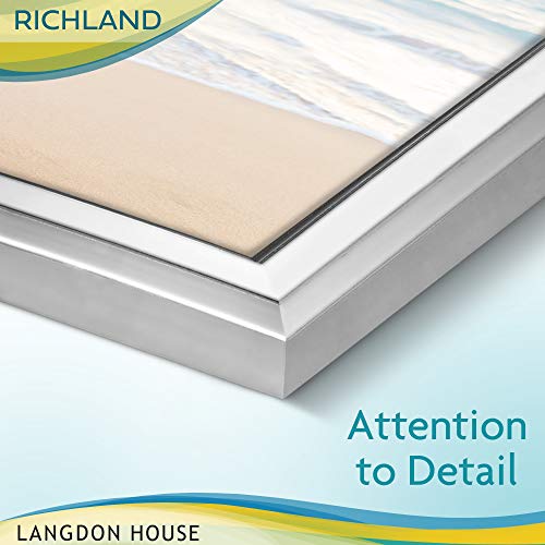 Langdon House 8X10 Silver Picture Frame, Distinguished Edging For Classic Style, Richland Collection #TOP3