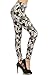 Print Leggings Floral Accents (R548-OS)
