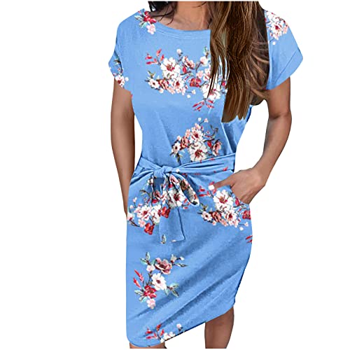 Sumuqi Damen Sommerkleid Herbst Abendkleider Tie Dye Frau Langes Blusen...
