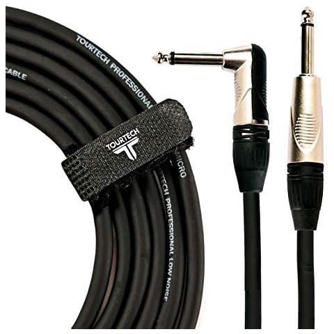 TOURTECH Deluxe Jack to Jack Instrument Cable, 6m, Angled Cover
