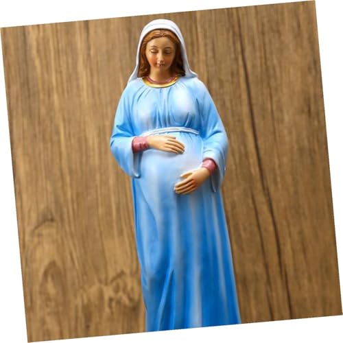 Statue Vierge Enceinte déco chrétienne pour maison et ornement bureau - 6