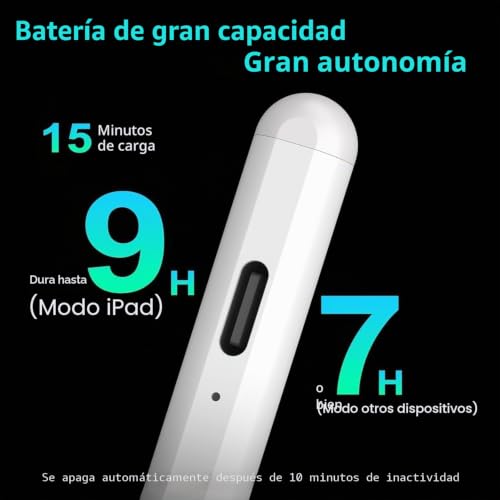 Lápiz capacitivo activo compatible con iPhone 16 Pro Max y 17 Air recargable 6