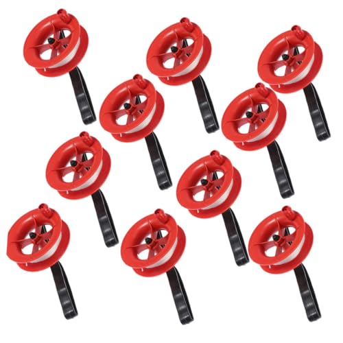 Kisangel 15Pcs Wheels Hand Held String Reels for Easy to Use Kite Accessories with Line