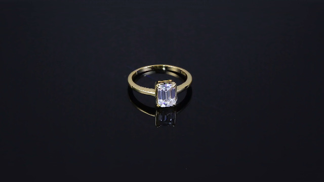 Anello Solitario In Argento 925 Con Zirconia Cubica - Per Donne, Taglia 11.5 - Foto 8