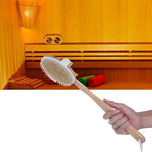 Jeffergarden Natural Sauna Brush Long Handle Deluxe Bath Brush Sauna