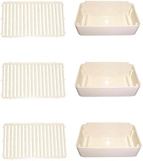 Combo Pack, 3 Drip Pans and 3 Drip Pan Covers, Replaces Crathco 2231 & 2232