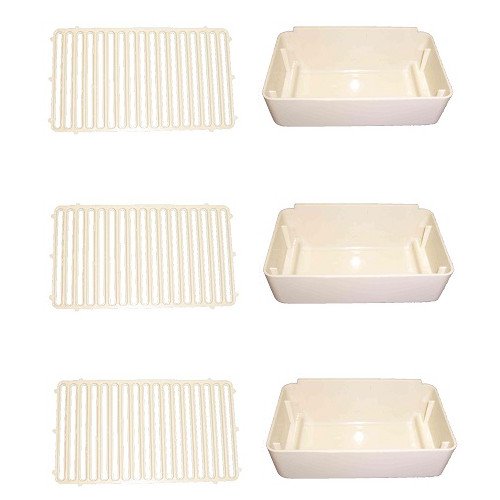 Combo Pack, 3 Drip Pans and 3 Drip Pan Covers, Replaces