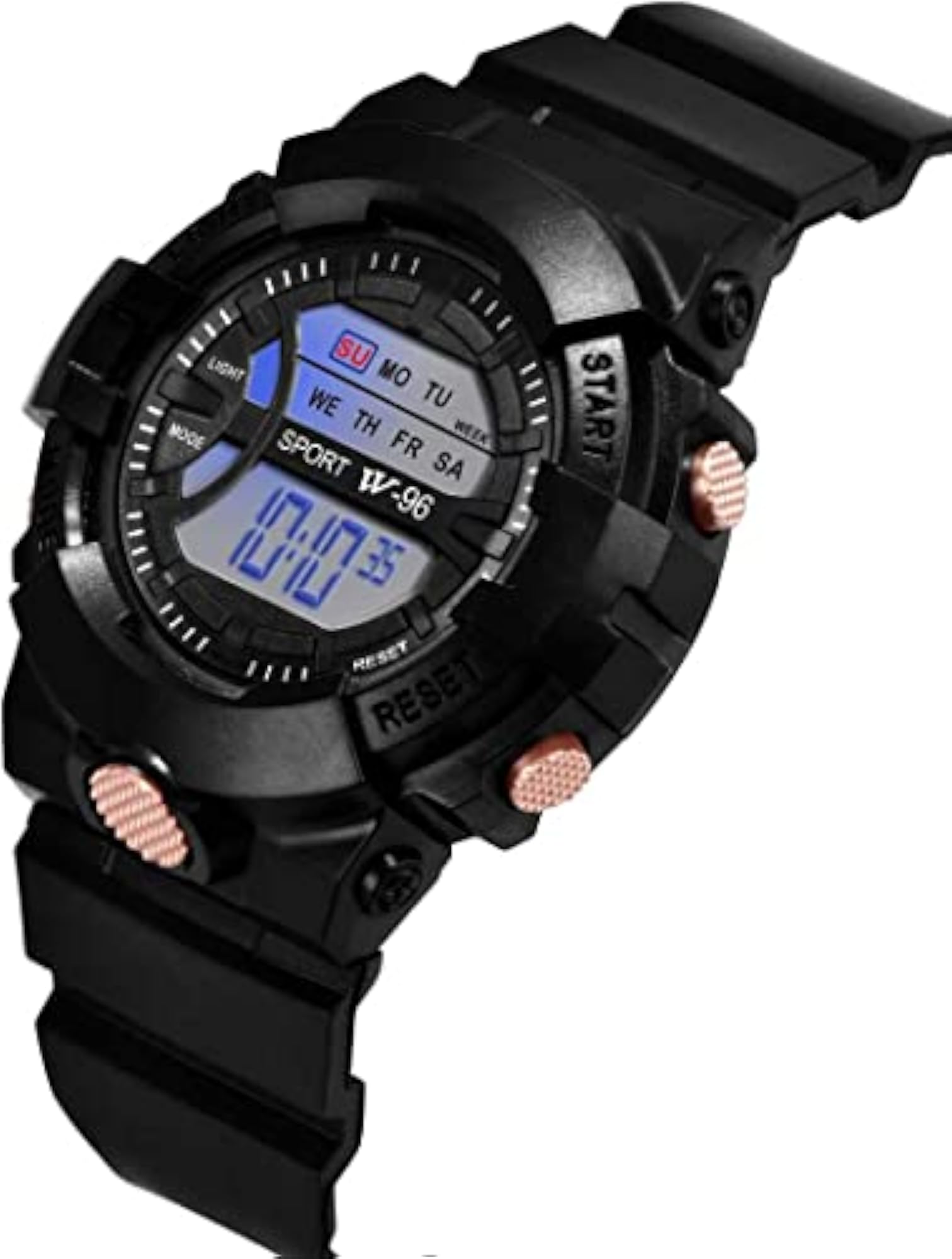 Kids' Black Multi-Color Light Digital Quartz Wrist Watch