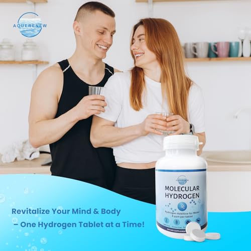 Molecular Hydrogen Tablets, 8 PPM Hydrogen Tablets for Drinking Water, H2 Molecular with Magnesium, H2 Supplement for Cognitive & Athletic Performance, Brain Health, Non-GMO & Gluten Free, 120 Counts - Image 7