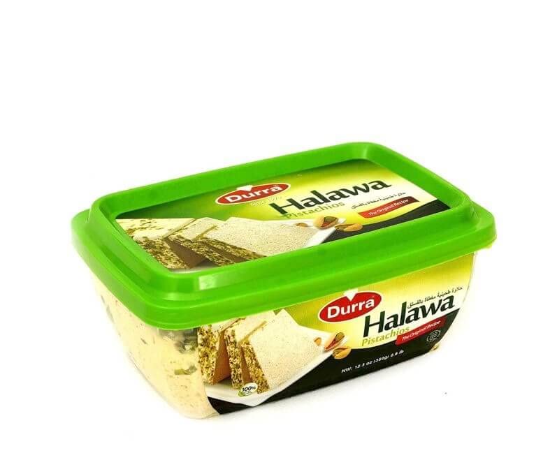 Miniatura 4 de Mediterranean Pistachio Halawa - Durra Pistachio Sesame Tahini Fudge Halva 1 Pack 12.3oz. (12.35 oz) cada uno. - 12.35 oz cada uno