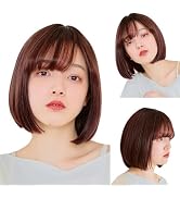 LINEASTORIA Mini Bob Medical Chemo wig, Hand Tied LaceFront, Synthetic Hair Wig for Blonde and As...