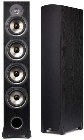 Polk Audio Monitor 75T Four-Way Ported Floorstanding Speaker (Single, Black)