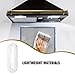 Mikikit Range Hood Light Covering Tool 4pcs Set Kitchen Hood Accessory Lampshade Replacement User-friendly Design Wide Application