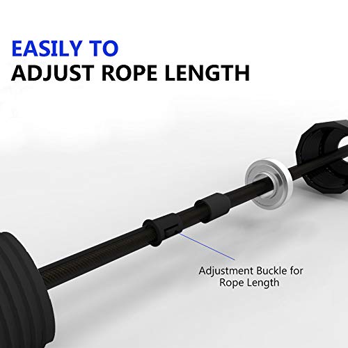 image for Jump Ropes, Hudii Smooth Ball Bearing Skipping Ropes with 6“ Foam Ha