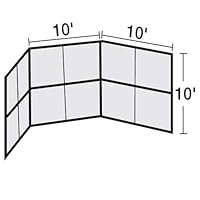 Algopix Similar Product 18 - Chain Link Backstop - 10' No Hood (SET)