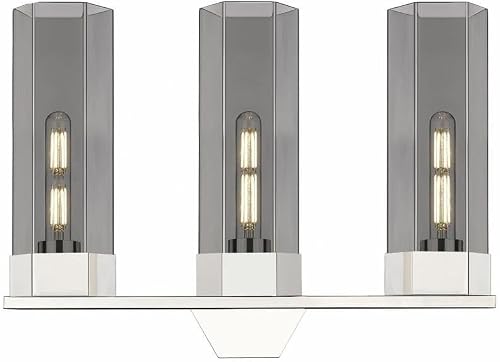 Innovations Lighting Claverack - 3 Light Bath Vanity in Art Deco Style-16.13 Inc