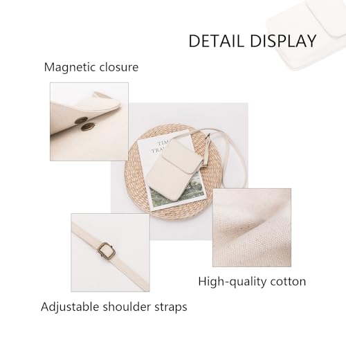 Crossbody Bag Lightweight Mobile Phone Bag & Coin Purse with Adjustable Shoulder Strap and Magnetic Closure Fastening3