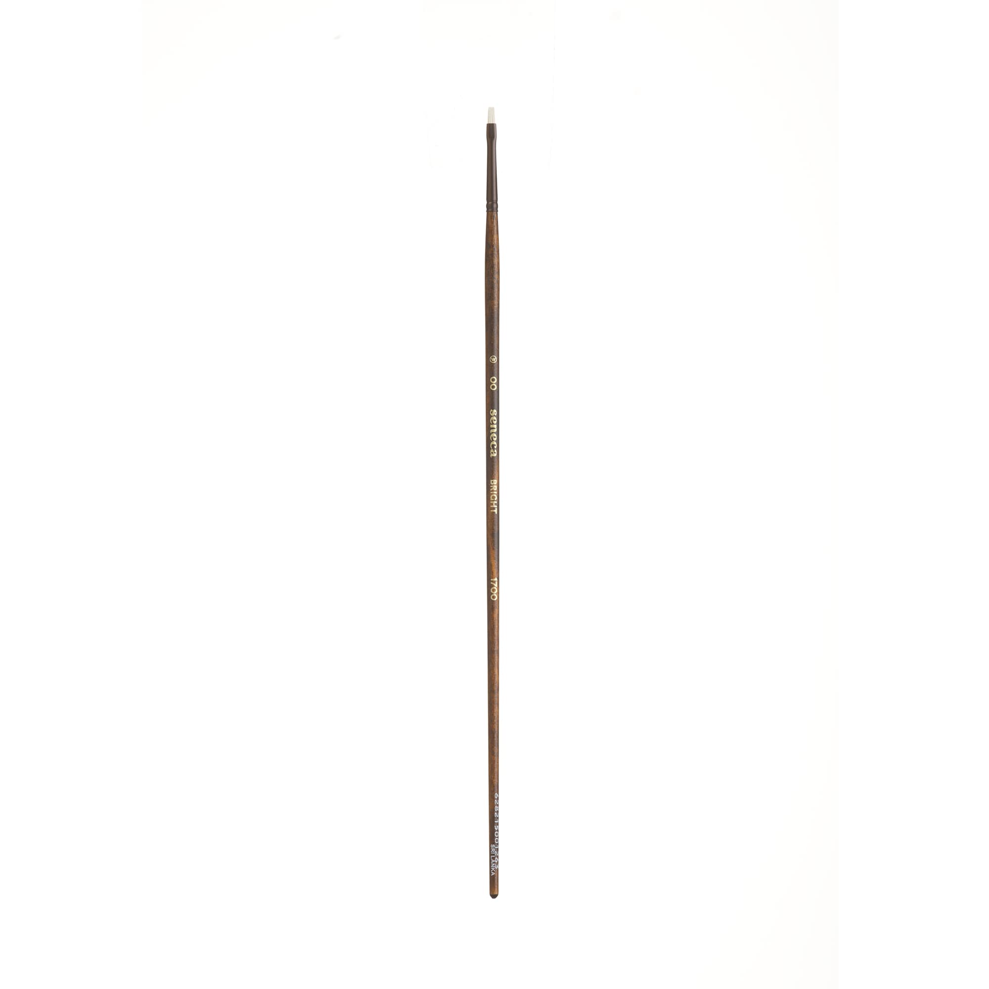 Seneca - Pennelli da artista Willow Wolfe, pennello professionale con setole sintetiche per acrilico, olio e olio miscelabile con acqua, serie 1700, 00 Bright