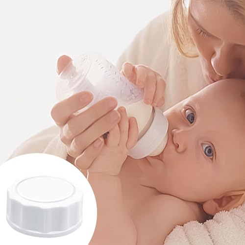 6 Stück Reiseflaschenverschlüsse,Babyflaschenverschlüsse,für Avent Flaschendeckel Ersatz,für Phillips Avent Flasche Glasflaschen Zubehör,Glasflaschen Weiß Versiegeln Deckel