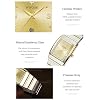 WWOOR Square Watch for Men and Women - Stainless Steel With Date - Casual Men's Watches