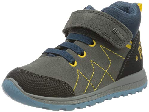 Primigi Ptigt 63569 First Walker Shoe, Grigio/Ner/Avio, 4 UK Child