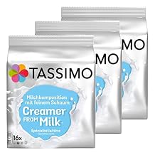 Tassimo Milk Creamer, Pack of 3, 3 x 16 T-Discs